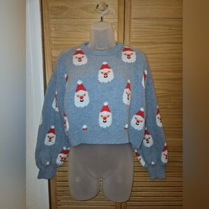 Cotton On Festive Santa Blue Sweater
